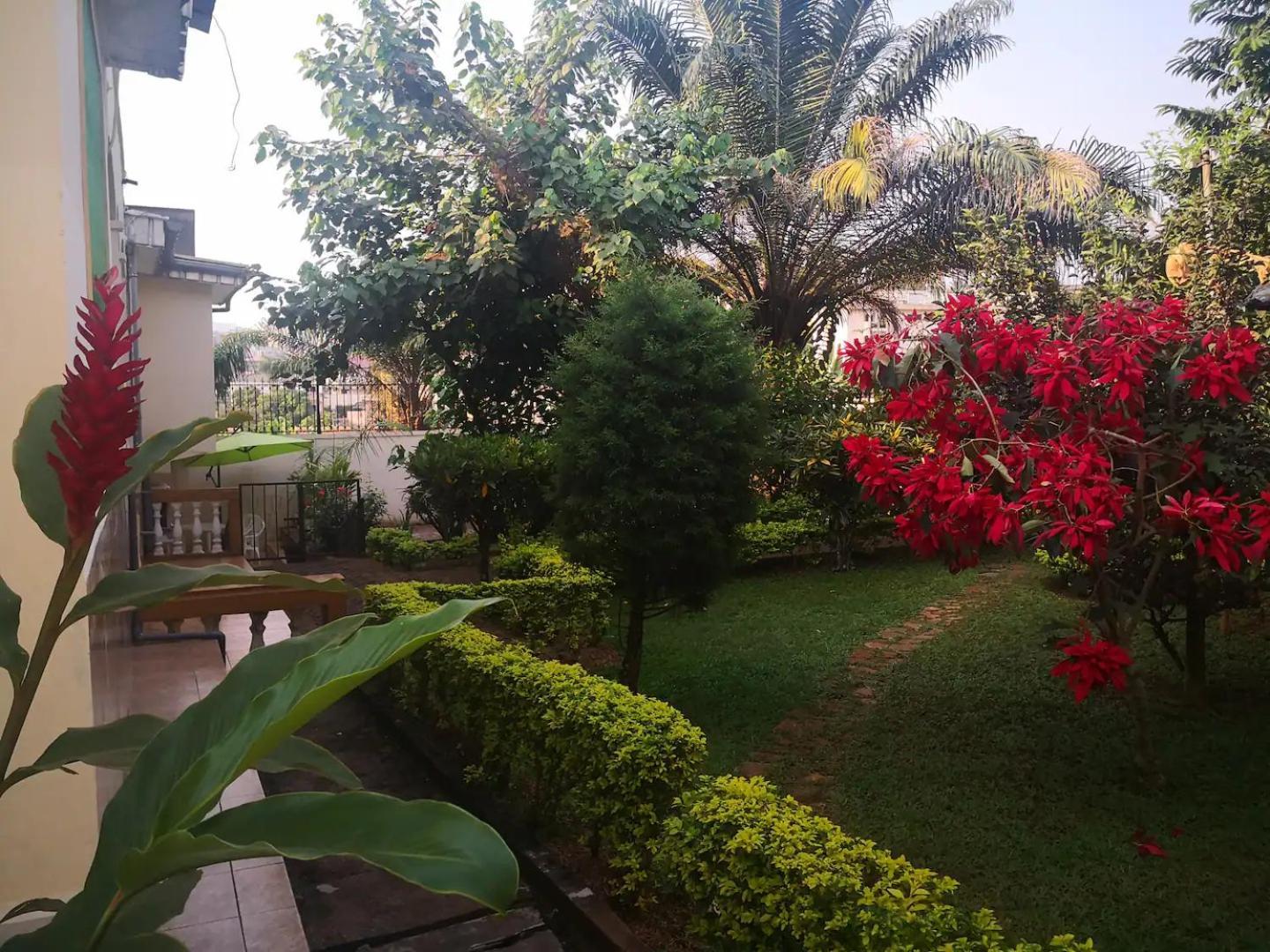 Tout confort avec jardin entrée Bastos Yaoundé Esterno foto